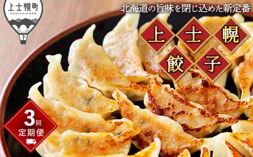 上士幌餃子 定期便 3回 3ヵ月コース ぎょうざ ギョウザ 国産 北海道 十勝産SPF豚使用 冷凍生餃子 お惣菜 中華 点心 お取り寄せ 冷凍 ［036-TG60］