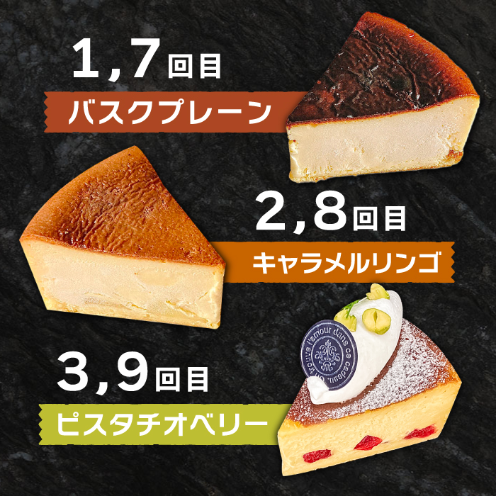 【12回定期便】 よしだのバスクチーズ 食べ比べ / 洋菓子 和菓子 スペイン菓子職人が作る / 南島原市 / 吉田菓子店 [SCT036]_イメージ3