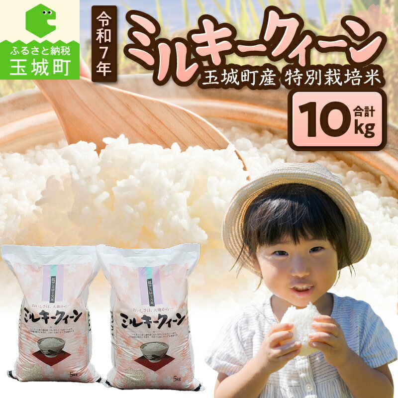 【ふるさと納税】令和7年産 ミルキークイーン 精米 米 新米 白米 特別栽培米 10kg 10キロ 2025年産 低アミロース米 ブランド米 もちもち ふっくら 安心 冷めてもおいしい 自家製 えひめAI こだわり農法 ご飯 お弁当 おにぎり ギフト 贈答 備蓄米 非常用 三重県 玉城町