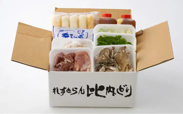 比内地鶏きりたんぽ鍋セット（２人前）　100P1525【れすとらん比内どり（ 比内物産開発）】