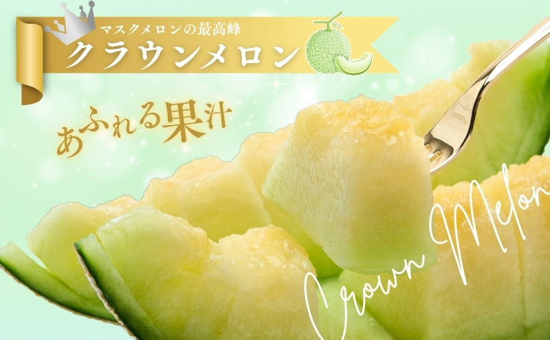 クラウンメロン【並（白等級）】大玉（1.4kg前後）1玉入り