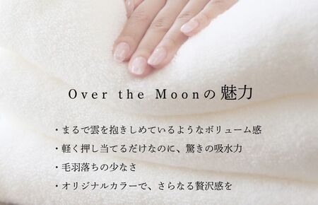 （今治タオルブランド認定）Over the Moon フェイスタオル1枚（ベージュ）【I004110FT1BE】