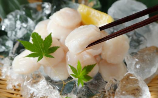 陸奥湾産ほたて貝柱　玉冷500g　刺身用　サイズ不揃い　訳あり