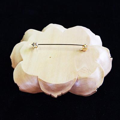 ふるさと納税 日出町 つげ細工 ブローチ(薔薇)　約8cm×6.5cm |  | 01