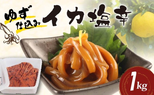 イカ 塩辛 ゆず 1kg いかの塩辛 海鮮 魚介類 魚介  おつまみ つまみ 柚子 晩酌  おかず ごはんのおとも お酒に合う ゆず食品 静岡県 下田市 伊豆