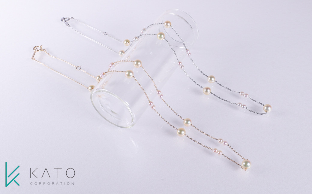 
            胸元を華やかに飾る ベビーパールステーションネックレス / 18金 あこや ネックレス 真珠 伊勢志摩 志摩 アクセサリー ベビーパール パール 母の日 ホワイトデー クリスマス
          