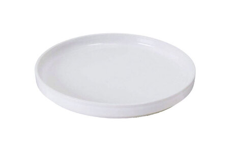 【瀬戸焼】切立丸プレート(19cm) きらり白 2枚セット【ヤマハツクリタ株式会社】 / 食器 和食器 丸皿 / 瀬戸市[BBDV027]