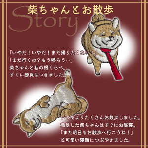 おはなし靴下 ギフトボックス 柴犬 レディース アイボリー