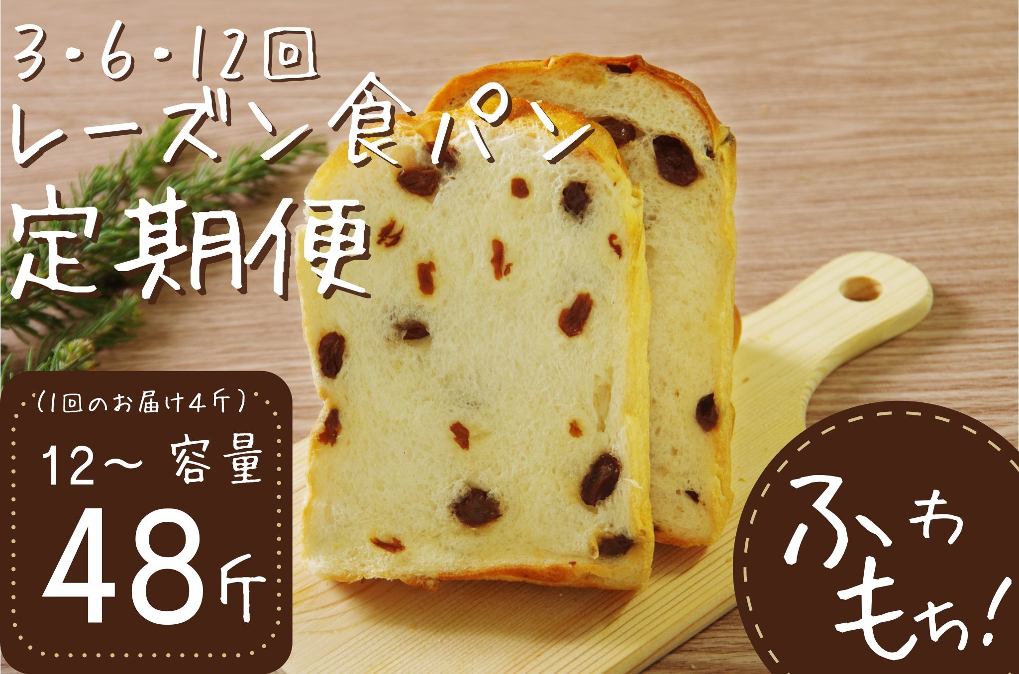 
            選べる定期便 レーズン食パンセット【室戸海洋深層水仕込み】 食パン もちもち ぱん 北海道産小麦使用 朝食 ギフト 定期便 人気 食事パン おやつ レーズン ぶどう ドライフルーツ 頒布会
          