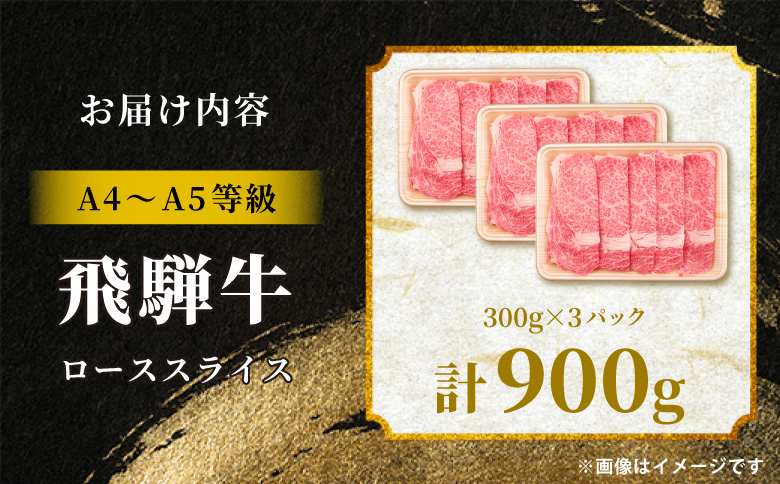 飛騨牛 ロース スライス 900g すき焼き しゃぶしゃぶ A5 A4 A5等級 A4等級 国産 牛 冷凍 和牛 牛肉 豪華 ギフト 贈答 にく お肉 肉 東白川村 岐阜 飛騨 贅沢 霜降り 赤身 肉のひぐち