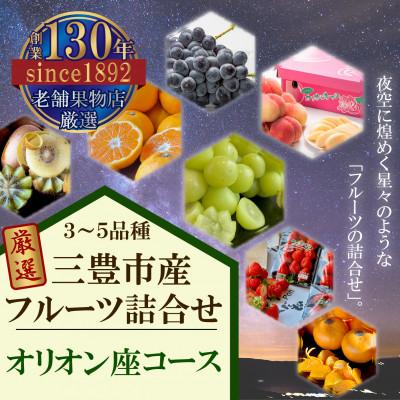 ふるさと納税 三豊市 三豊市産の厳選フルーツ詰合せ♪【オリオン座コース】1回コース