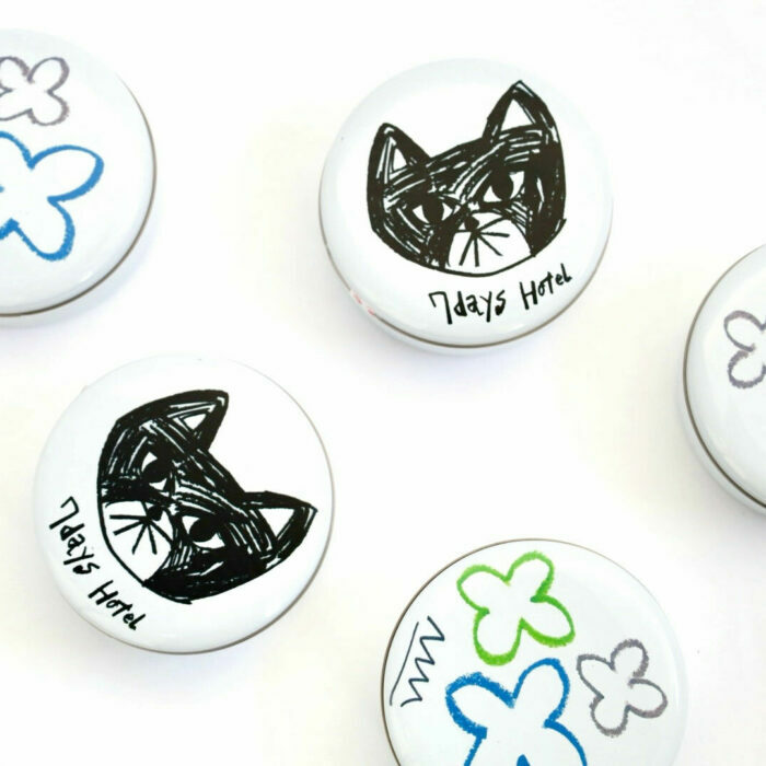 7days hotel×松林誠　黒猫クッキー缶【セブンデイズホテル】 [ATBR011]