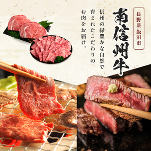 肉 南信州牛 サーロインステーキ 360g（約180g×2枚）、肩ロース焼肉(350g) セット | 長野県 飯田市 J05
