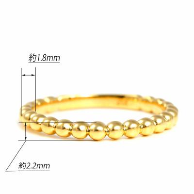 ふるさと納税 富士川町 K18 ボールデザインリング　R3999-Y #6 |  | 01