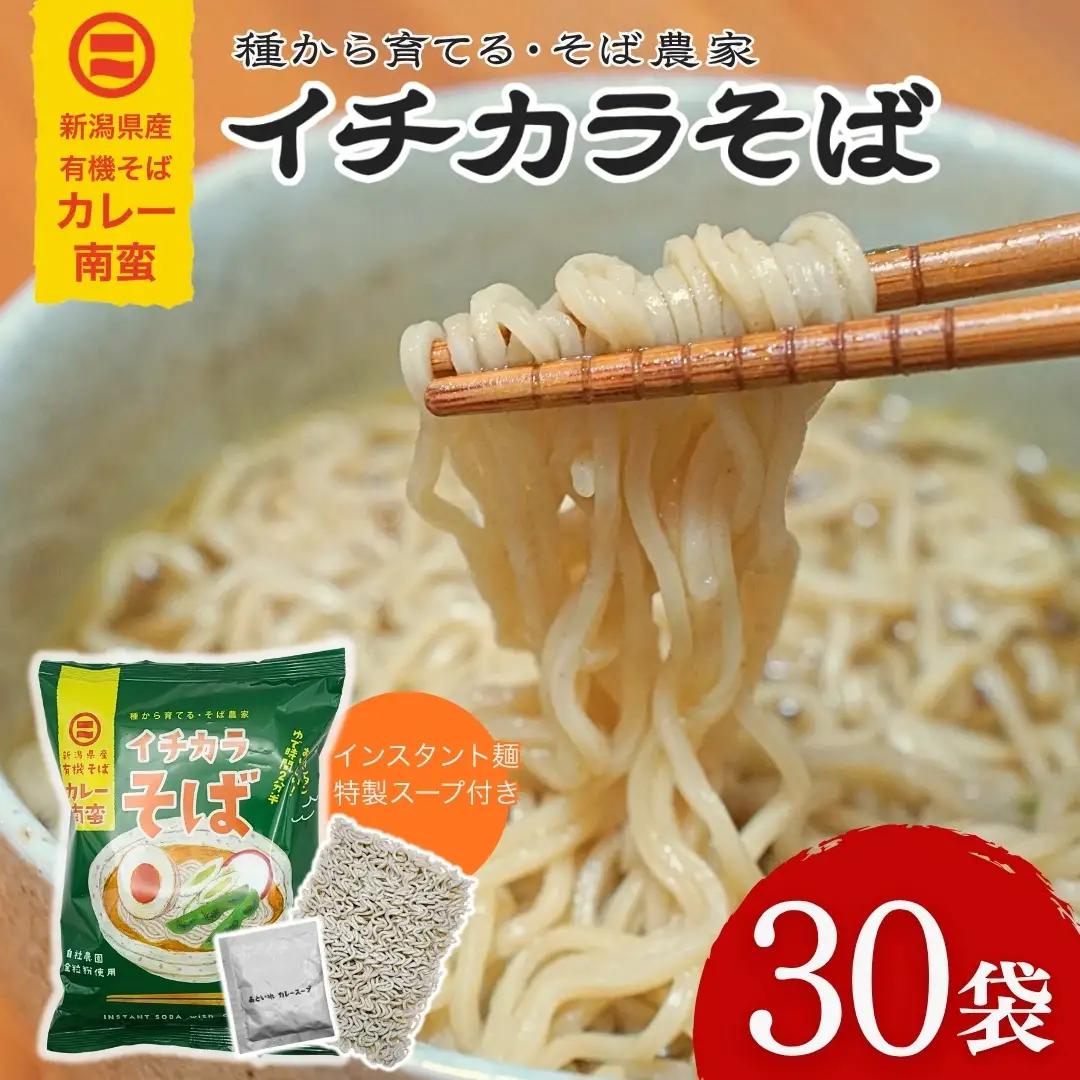 蕎麦 インスタント イチカラそば カレー南蛮 30袋 ｜ 新潟県 小千谷市 蕎麦