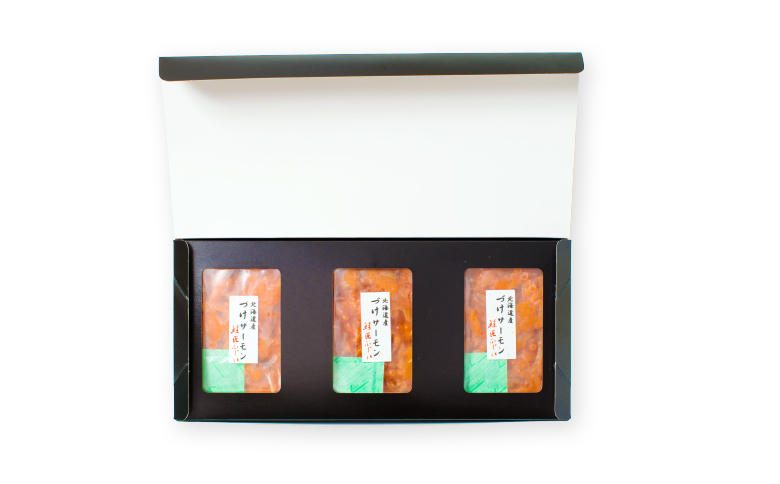 【北海道根室産】<鮭匠ふじい>漬けサーモン丼の具16P C-42025