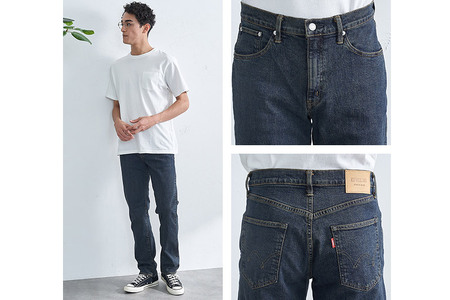 EDWIN 503 レギュラーストレートパンツ MENS【28インチ・中色ブルー】E50313-33-28