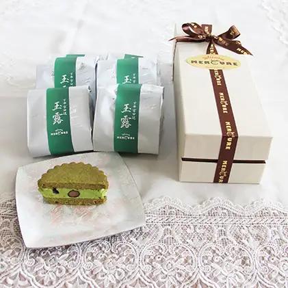 京田辺玉露と丹波の黒豆のバターサンド お菓子 焼菓子 クッキー チョコレート