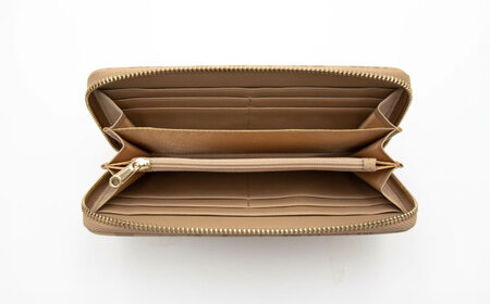 高知の財布 ベージュ / 高知 ブランド 財布 長財布 合成皮革 革 アパレル ビジネス 贈り物 プレゼント ご当地 【株式会社ブランド高知】[ATDW002]