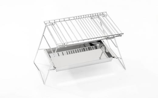 [KOGU] バーベキュースタンド ステンレス製 組立簡単 bbq 焚き火台 焚火台 アウトドア用品 キャンプ用品 燕三条製 【055S010】