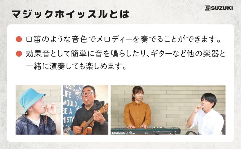 【マジックホイッスル 2色セット】 口だけでメロディが吹ける不思議な笛 楽器 マジックホイッスル オリジナル新楽器 口笛 洗浄可能 グリーン マロン 効果音 音楽 静岡 浜松市