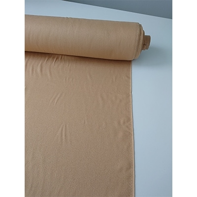 【丹後シルク】国産作務衣 フリーサイズのパジャマ(黄土色)　普段着、部屋着にも  【高島屋選定品】