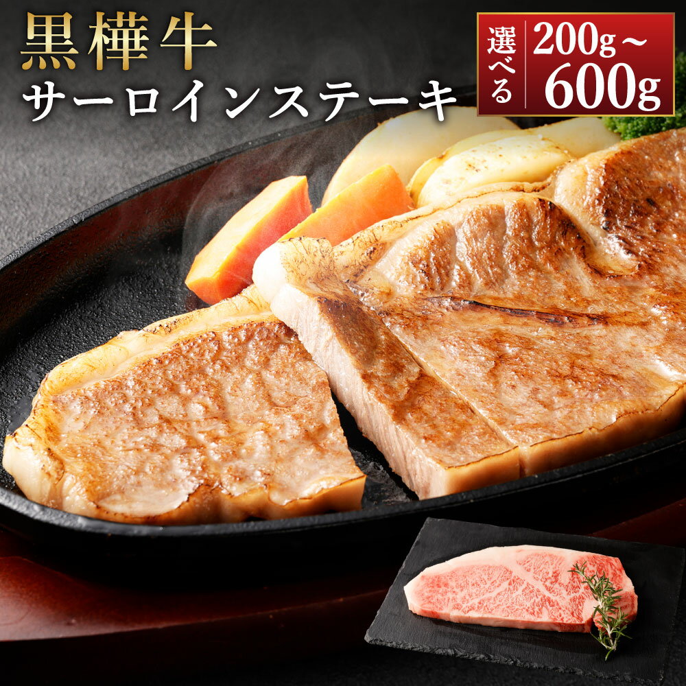 【ふるさと納税】【選べる容量】黒樺牛 サーロインステーキ 計約200g～約600g（約200g×1～3パック）くまもと黒毛和牛 黒毛和牛 霜降り 和牛 牛肉 肉 お肉 サーロイン ステーキ ステーキ用 冷凍 お取り寄せ グルメ 九州 熊本県 湯前町 送料無料