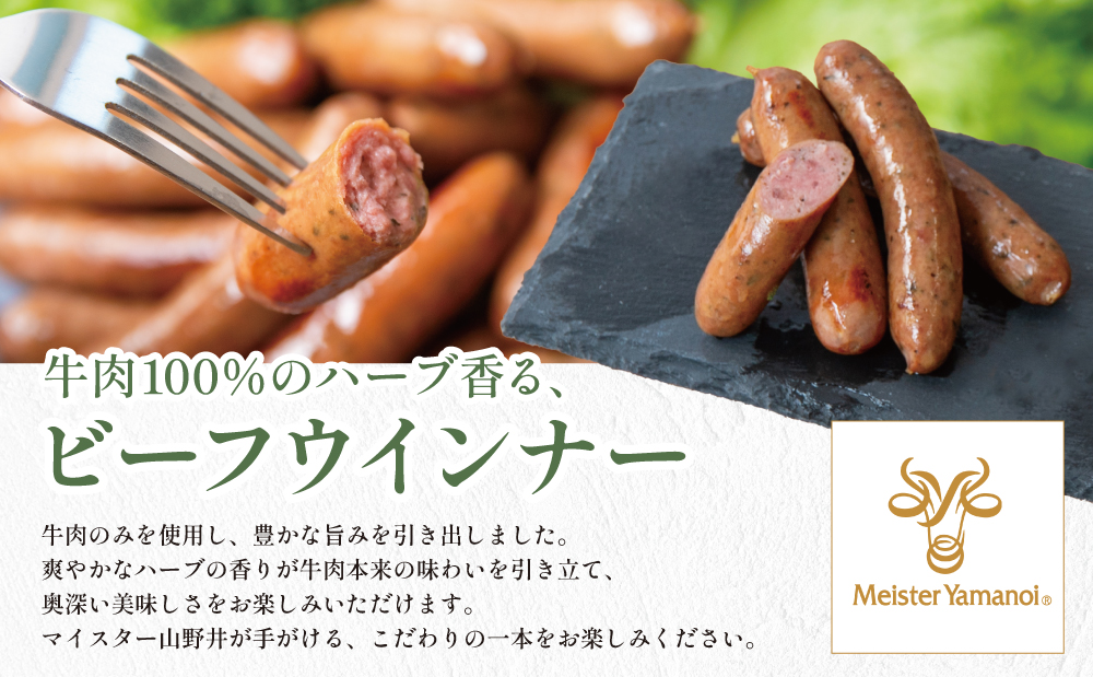 【マイスター山野井】ビーフウインナー 計1kg（500g×2P） 牛肉100％使用 ★ 最短発送 ★ 南さつまの薫り こだわり ウィンナー ソーセージ セット おかず 惣菜 お弁当 朝食 おつまみ B