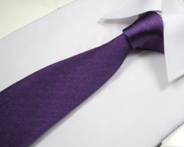 ネクタイ　富士桜工房　梨地（すみれ）