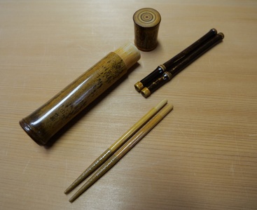 竹甚工房　黒竹（クロチク）箸（２本継）2（010_5018）