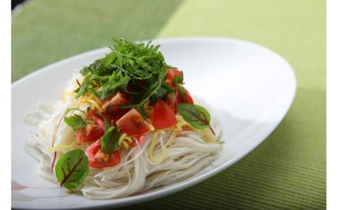 島原 手延べ 素麺 食べ比べ セット B （ 手延べ 素麺 ・ 手延べ 梅 素麺 ） / 南島原市 / ふるせ [SAQ022]