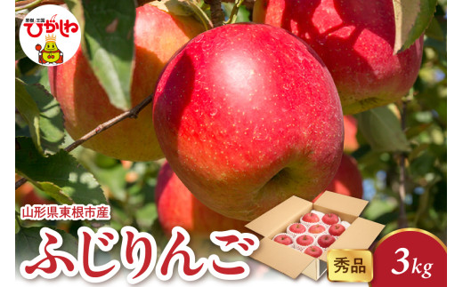 【2026年産】 ふじりんご 3kg（6-13玉） 秀品 山形県 東根市 千笑花夢提供 hi082-017-r8