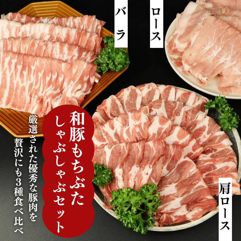 和豚 もちぶた しゃぶしゃぶ 1.5kg 食べ比べ ブランド豚 しゃぶしゃぶ用 和豚もちぶた ブランド バラ ロース 肩ロース ばら 豚バラ 美味しい豚 豚肉 肉 にく 肉料理 夕食 晩ごはん ポーク