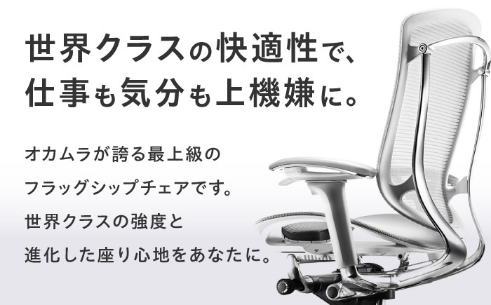 オフィスチェアオカムラ  (コンテッサセコンダ ヘッドレスト付き)