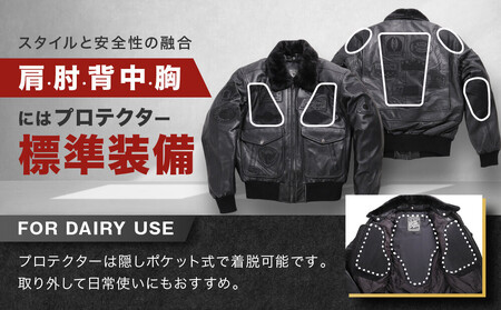 【デグナー】ヴィンテージフライトレザージャケット[16WJ-10C] XLサイズ｜京都 バイクギア 人気ブランド ジャケット バイク