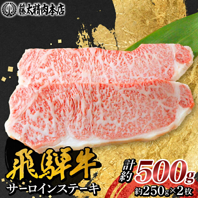 【ふるさと納税】【飛騨牛】サーロインステーキ 2枚入り 計約500g (250g×2枚) 岐阜県産 黒毛和牛_ 飛騨牛 牛肉 肉 黒毛和牛 国産牛 ブランド牛 霜降り サーロイン 牛 にく ニク 精肉 ステーキ 焼肉 贈答 ギフト プレゼント 冷凍 送料無料 【配送不可地域：離島】【1420282】