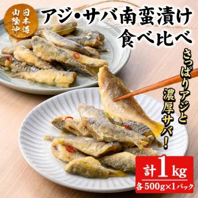 ふるさと納税 境港市 アジ・サバ南蛮漬け食べ比べ(計1kg)