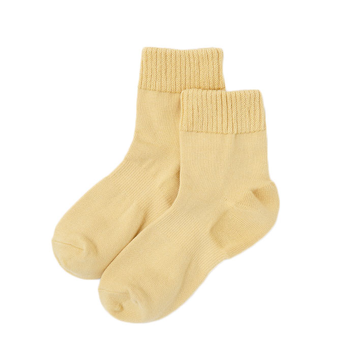 足首ゆったり 米ぬか かかとケア靴下(21～23cm) :マスタード レディース 保湿 かかとひび割れ かかとつるつる ゆったり 日本製 乾燥肌 敏感肌 ガサガサ 足裏 ひび割れ 角質ケア  温活 冷
