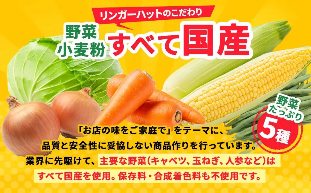【ふるなびWEEK対象】リンガーハット 長崎ちゃんぽん 6食 セット 国産野菜 具材入り チャンポン 簡単調理 時短
