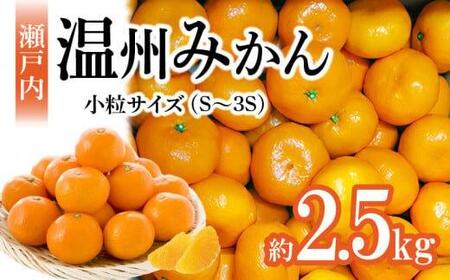 果物 フルーツ みかん 瀬戸内温州みかん　小粒サイズ　約2.5kg【10月下旬～1月下旬配送予定】【T006-762】