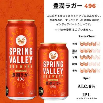 【父の日当日にお届け】キリンビール スプリングバレー 豊潤ラガー 496 350ml×48本 横浜工場製 クラフトビール AFA0002-F