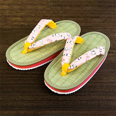 ふるさと納税 王寺町 雪丸草履(子ども用ピンク 5寸5分・16.5cm)
