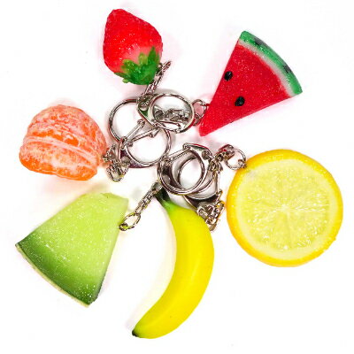 【ふるさと納税】食品サンプルキーホルダー フルーツ6個セット【1209962】