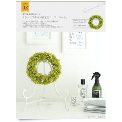 ふるさと納税 鳴門市 プリザーブドフラワー アナベル リース・ミニ【Fine】 |  | 03