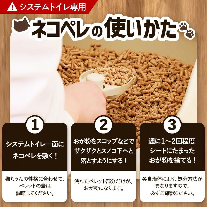 【5営業日以内に発送】【 猫砂 ネコペレ 5kg 】木質ペレット 家 タイプ T008-002 日用品 ペット用品