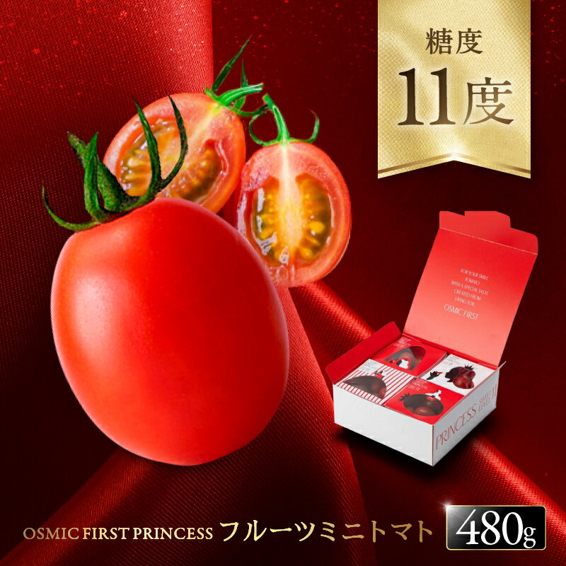 【ふるさと納税】OSMIC FIRST PRINCESS 4箱セット　【トマト オスミック 千 ブランド 野菜】 国産 付け合わせ サラダ トッピング 糖度11 驚きの甘さ