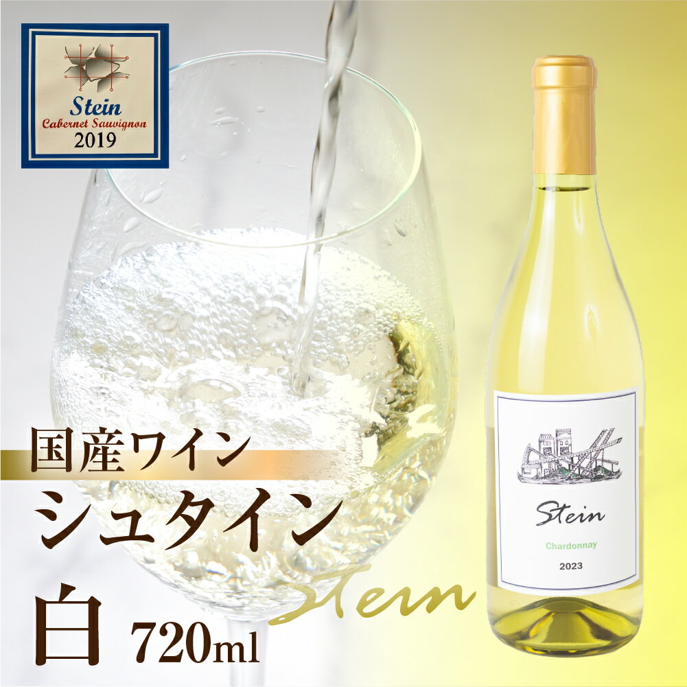 【ふるさと納税】Stein シュタイン ワイン 白 1本 石巻産葡萄100％使用 白ワイン 国産 白
