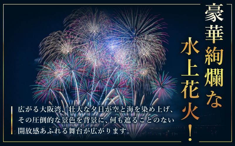 大阪芸術花火2025 観覧チケット 大人1席分（マーブルビーチサイド ビーチイス席）  099H3683