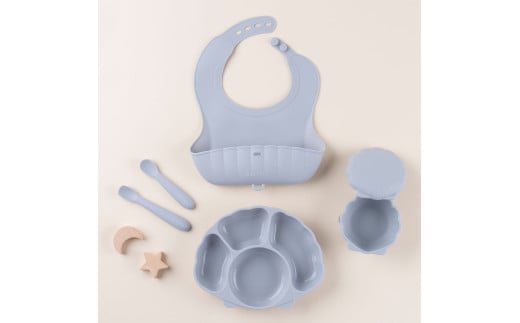 ケラッタ ベビー食器 5点セット（シーグラスブルー） | ケラッタ kerata 赤ちゃん ベビー 日用品 食器 ベビー食器 マタニティ 長野県 塩尻市