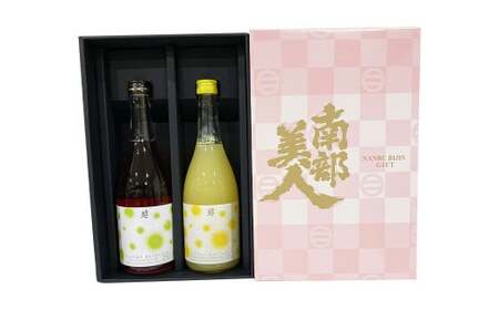 【南部美人】糖類無添加シリーズ 梅酒 ＆ ゆずレモン酒 セット／お酒 酒 梅酒 ゆずレモン酒 セット 詰め合わせ 飲み比べ ギフト箱 ギフト